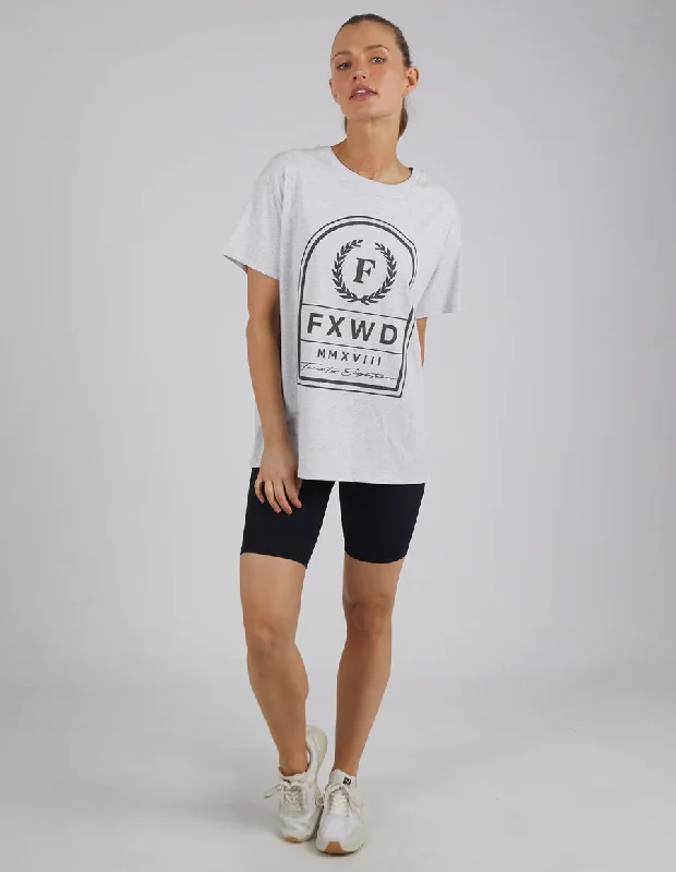 FOXWOOD PENNANT TEE GREY MARLE