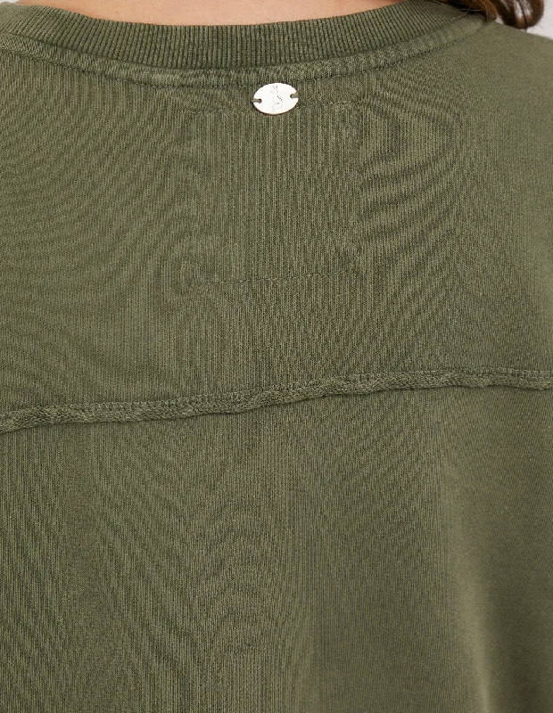 Foxwood Simplified Sweatshirt - Khaki washed