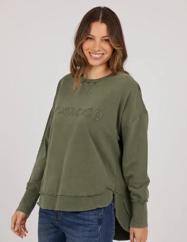 Foxwood Simplified Sweatshirt - Khaki washed