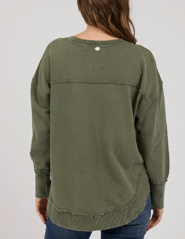 Foxwood Simplified Sweatshirt - Khaki washed