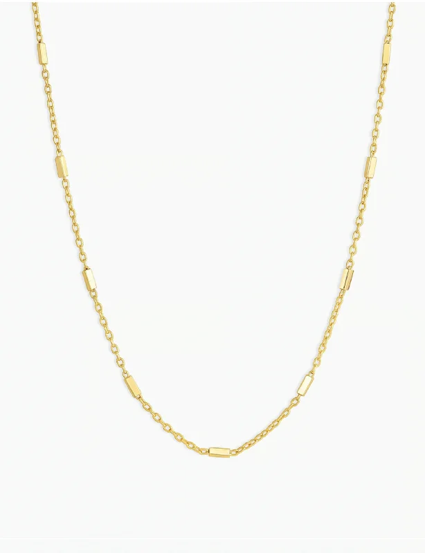 Tatum Necklace, Gold Plated