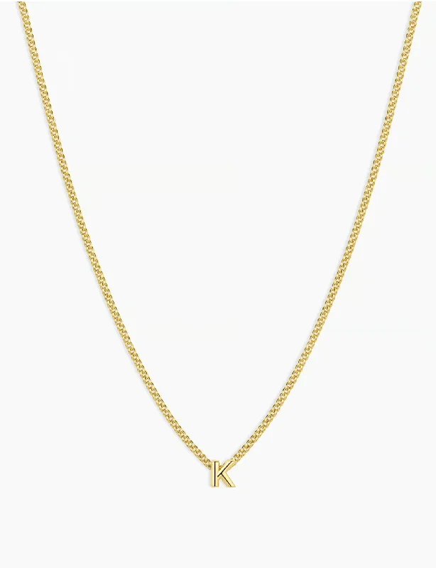 Wilder Mini Alphabet Necklace, Gold Plated