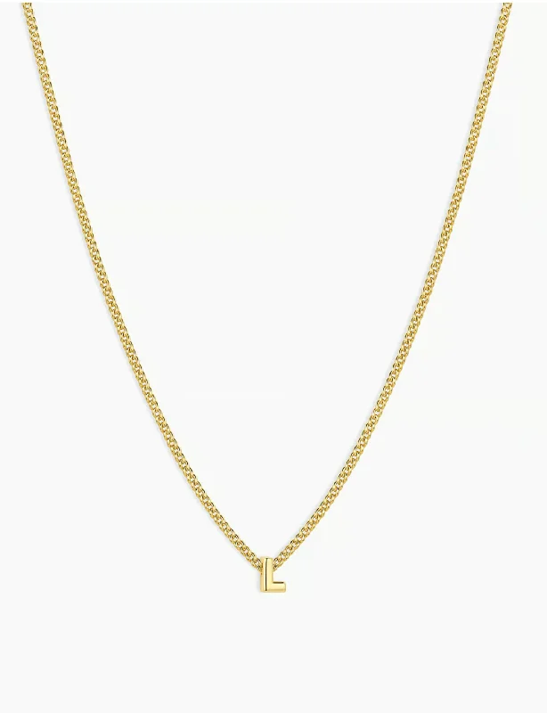 Wilder Mini Alphabet Necklace, Gold Plated