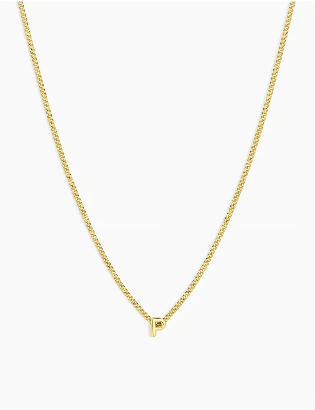 Wilder Mini Alphabet Necklace, Gold Plated