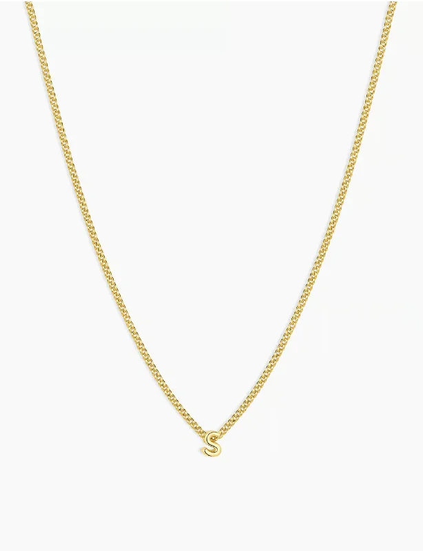 Wilder Mini Alphabet Necklace, Gold Plated