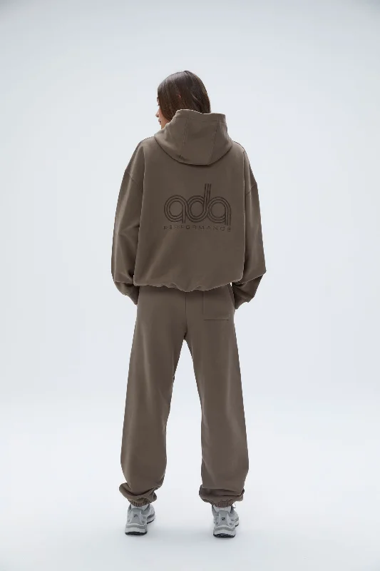 Performance Oversized Hoodie - Cocoa Brown