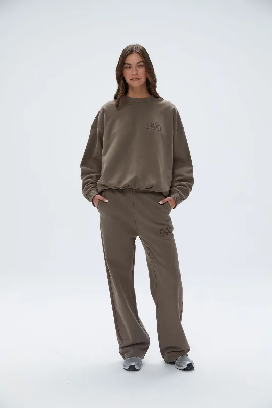 Performance Oversized Sweatshirt - Cocoa Brown