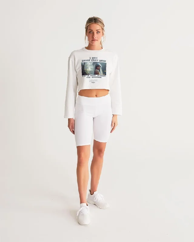 Indian sister to shine Women's All-Over Print Cropped Sweatshirt