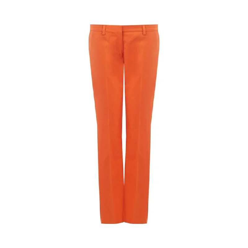 Lardini Elegant Cotton Orange Pants