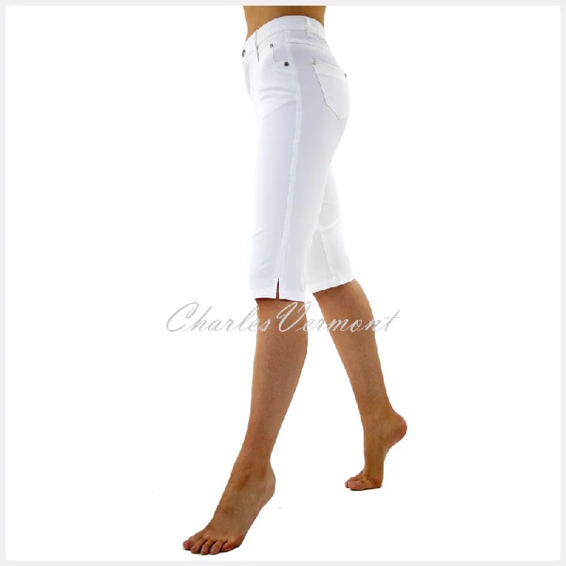 Marble Pedal Pusher Slim Leg Jean – Style 2409-102 (White)