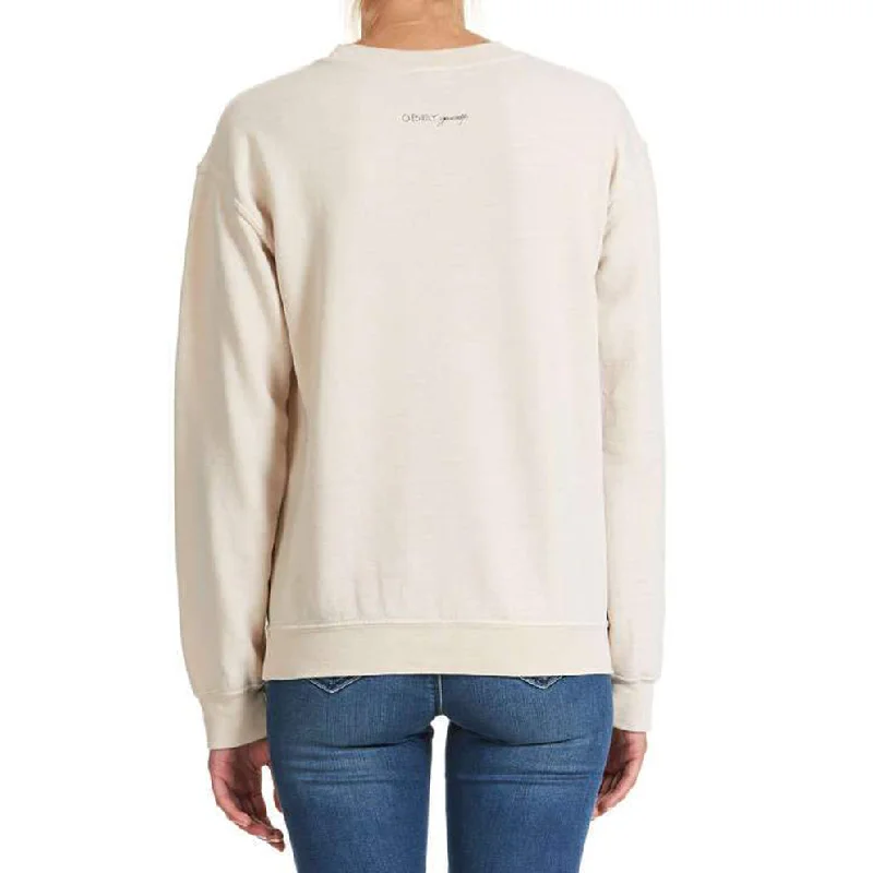 OBEY X NOEMI MANSER POLARITIES CREWNECK // SAND