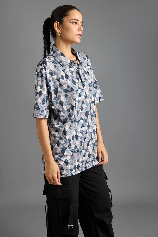 Prism Print Women's Polo T-Shirt