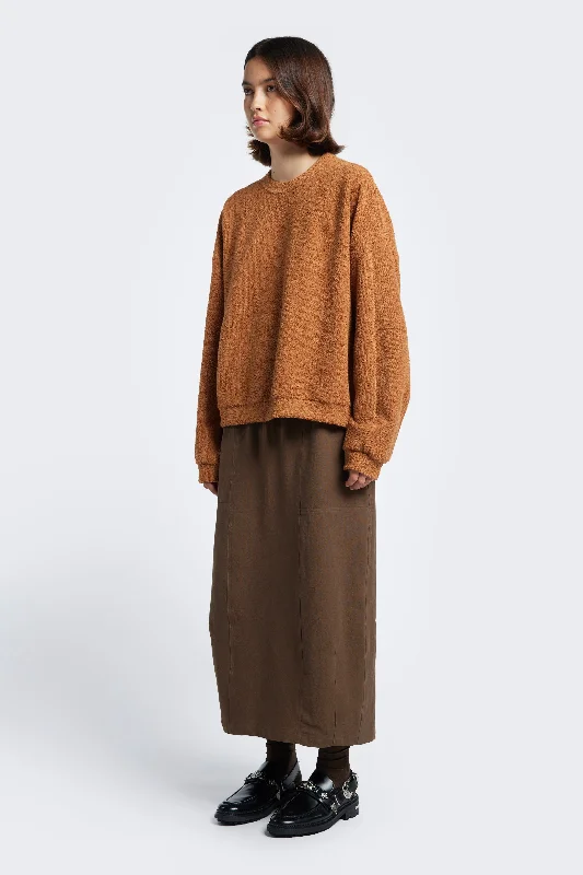 Respite Sweater Rusty Brown