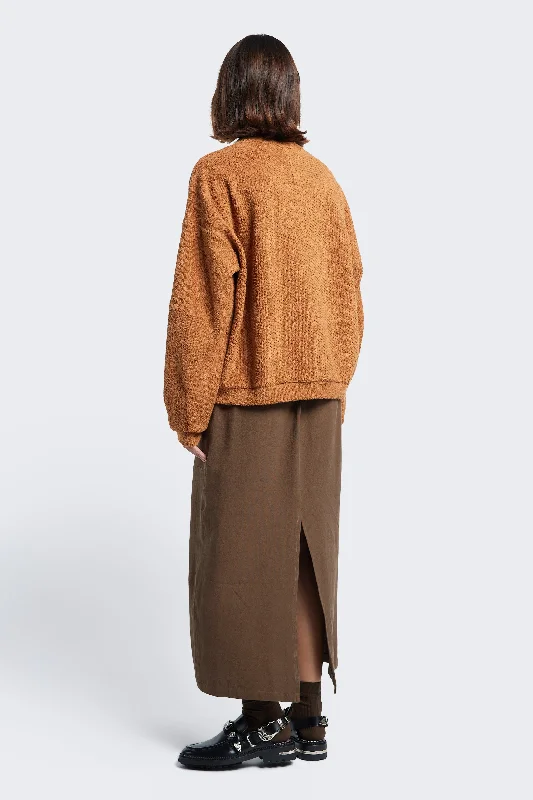 Respite Sweater Rusty Brown