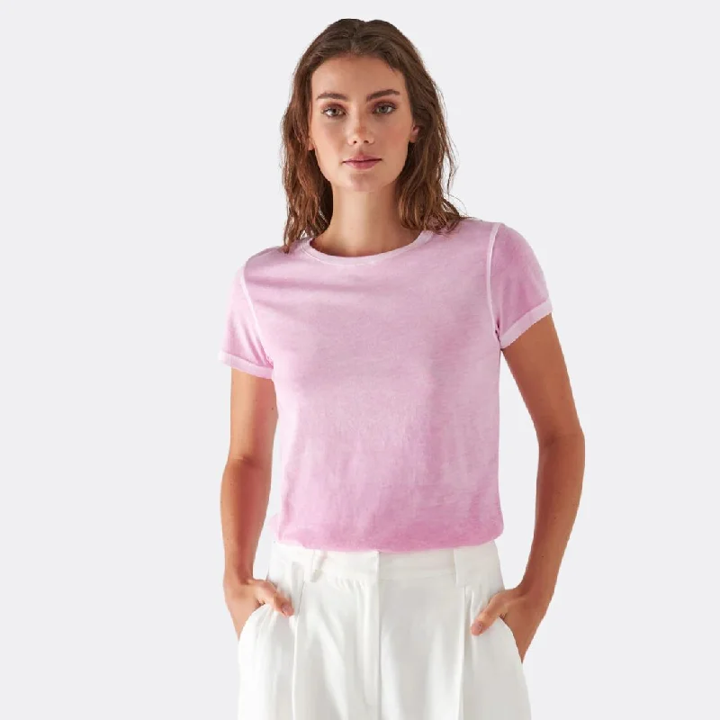 Reverse Spray Pima Cotton T-Shirt (Punch)