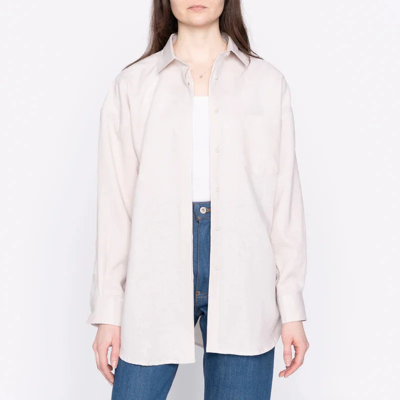 Roomy Linen Shirt (Ecru)