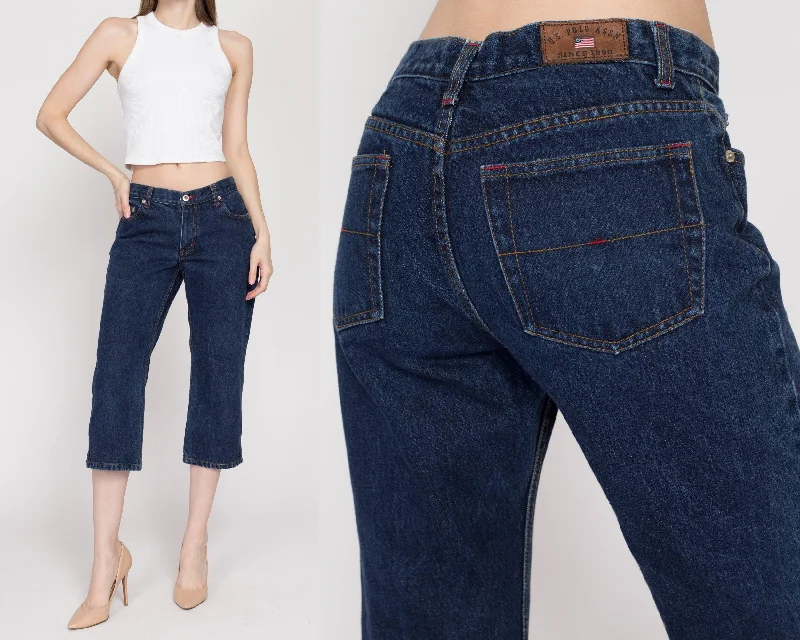 Small 90s Dark Wash Capri Jeans