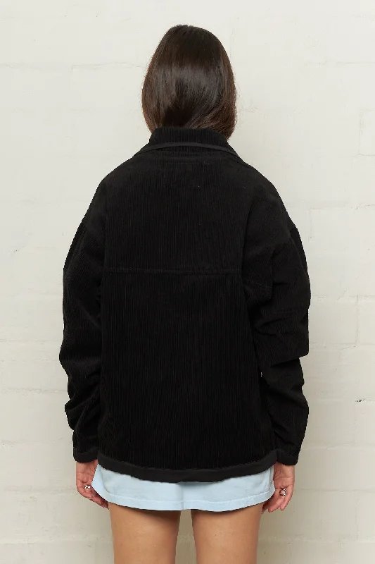 Polite Pullover Black Corduroy