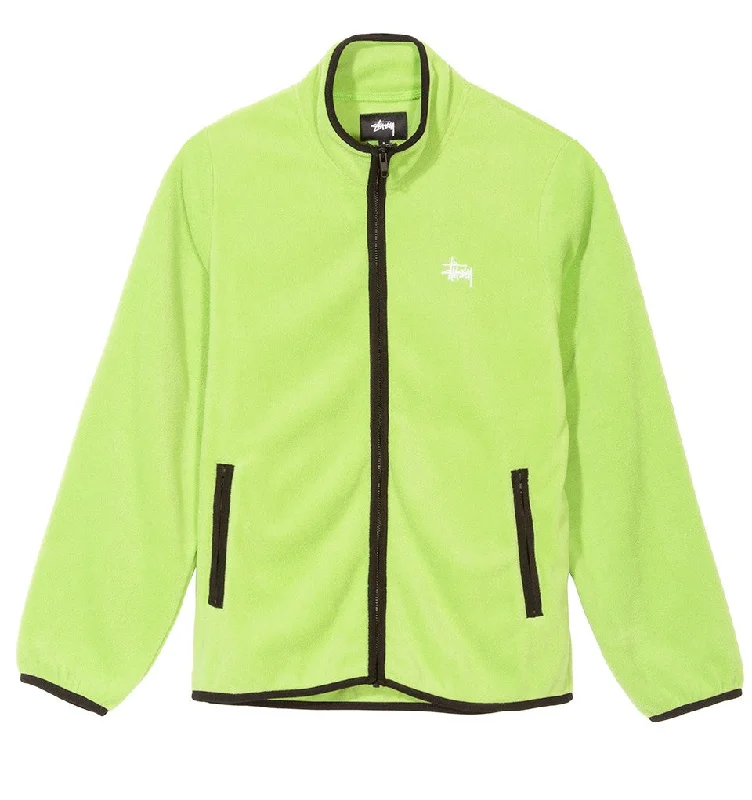 STÜSSY LUNA FLEECE FULL ZIP // LIME