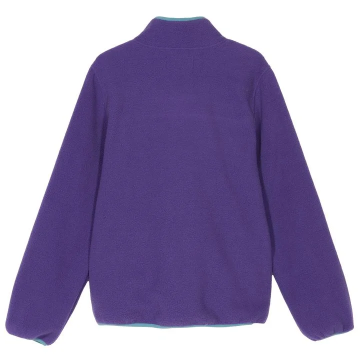 STÜSSY SUMMIT HALF ZIP POLAR FLEECE // PURPLE