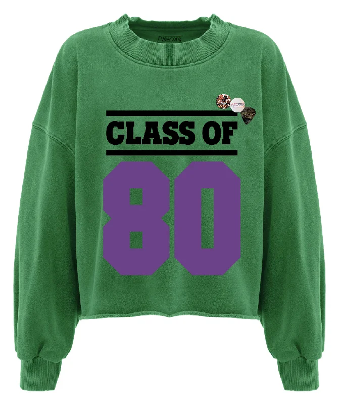 Sweatshirt crop porter grass ""CLASS""