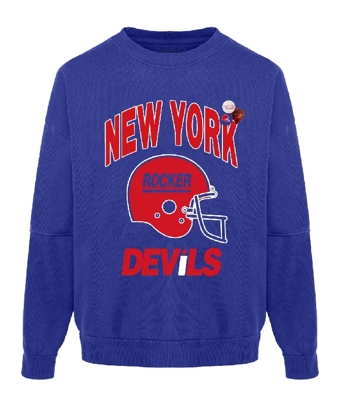 Sweatshirt roller flo blue ""DEVILS""