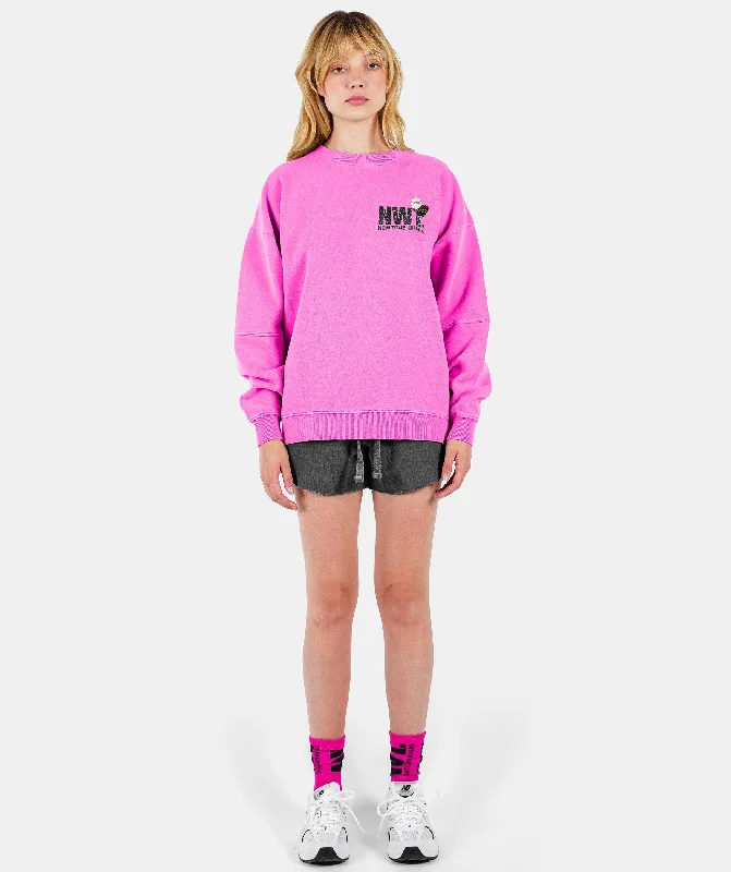 Sweatshirt roller fuschia ""BRAND SS24""