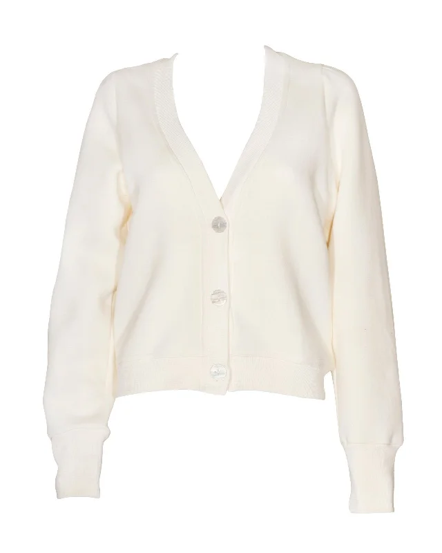 ""The Czara"" - Cropped Cardigan (Cream)