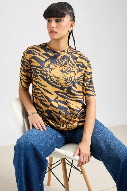 Printed Women's T-Shirt-Tiger