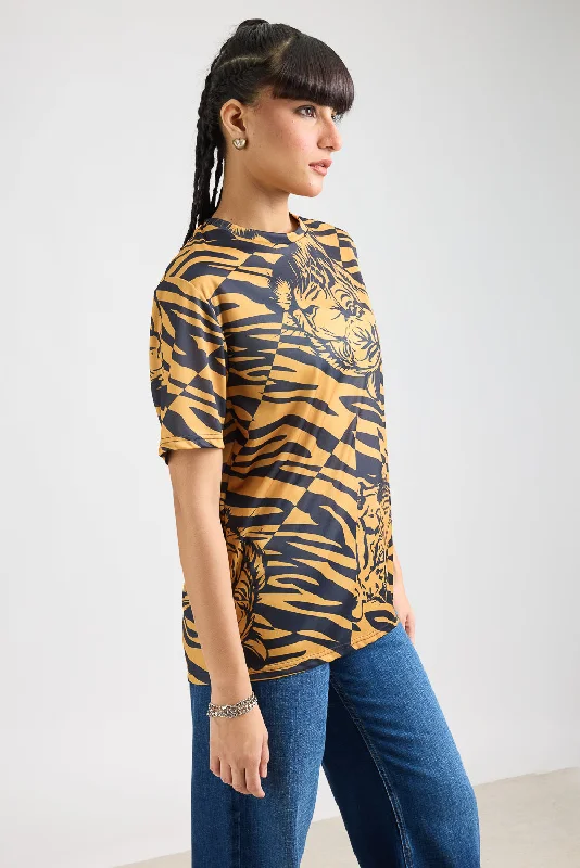 Printed Women's T-Shirt-Tiger