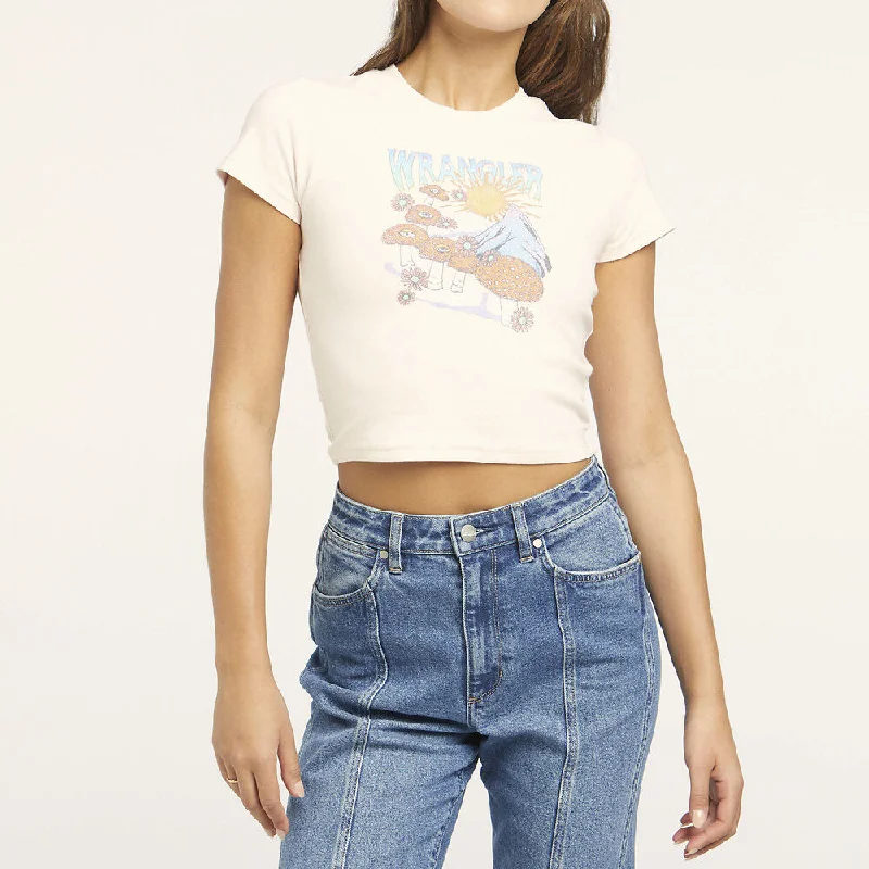 WRANGLER BABY RIB TEE SHROOM HAZE