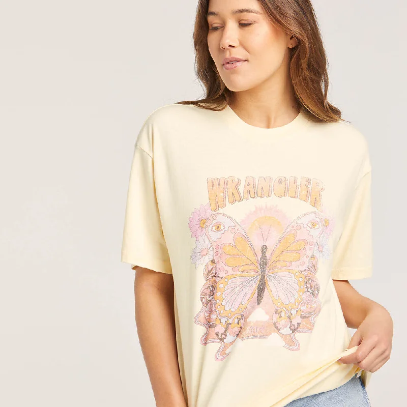 WRANGLER SLOUCH TEE BUTTERFLY DAZE