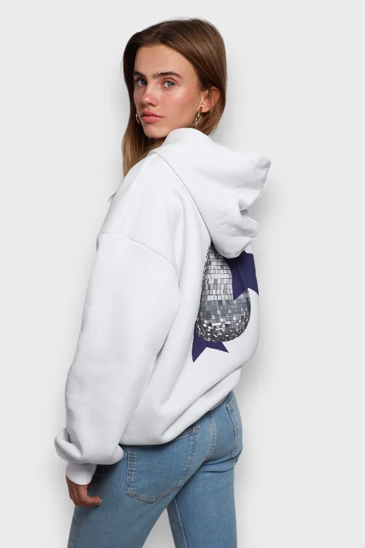 ""Disco"" hoodie white