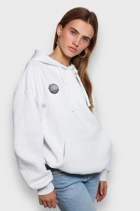 ""Disco"" hoodie white