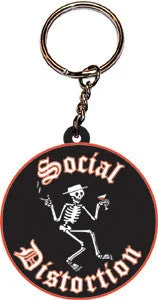 Social Distortion 3D Rubber Key Chain