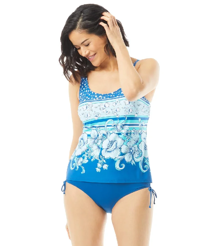 Beach House Women's Under The Boardwalk Juie Tankini Top Blue Bliss