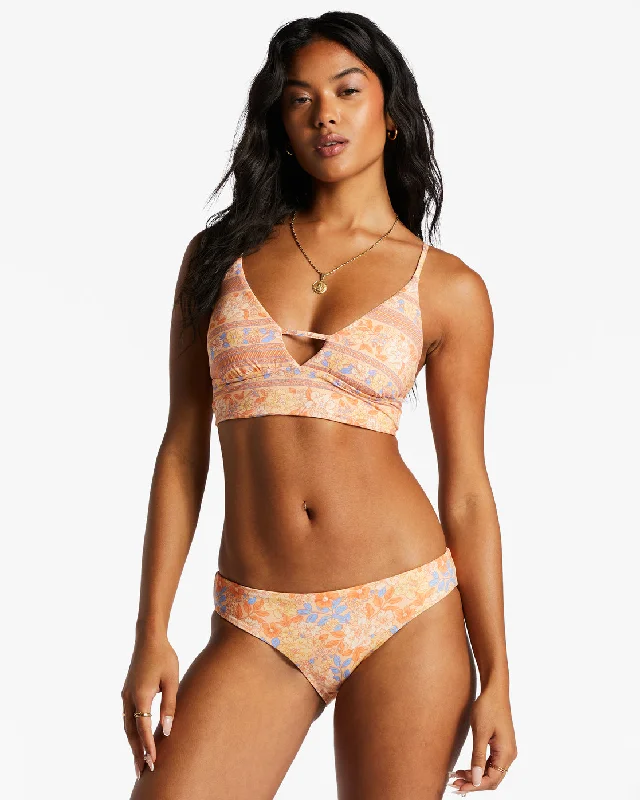 Fine By Me Lowrider Reversible Bikini Bottoms - Light Melon