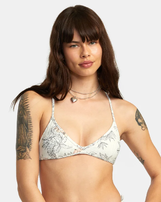 Free Hand Tri Crossback Bikini Top - Natural