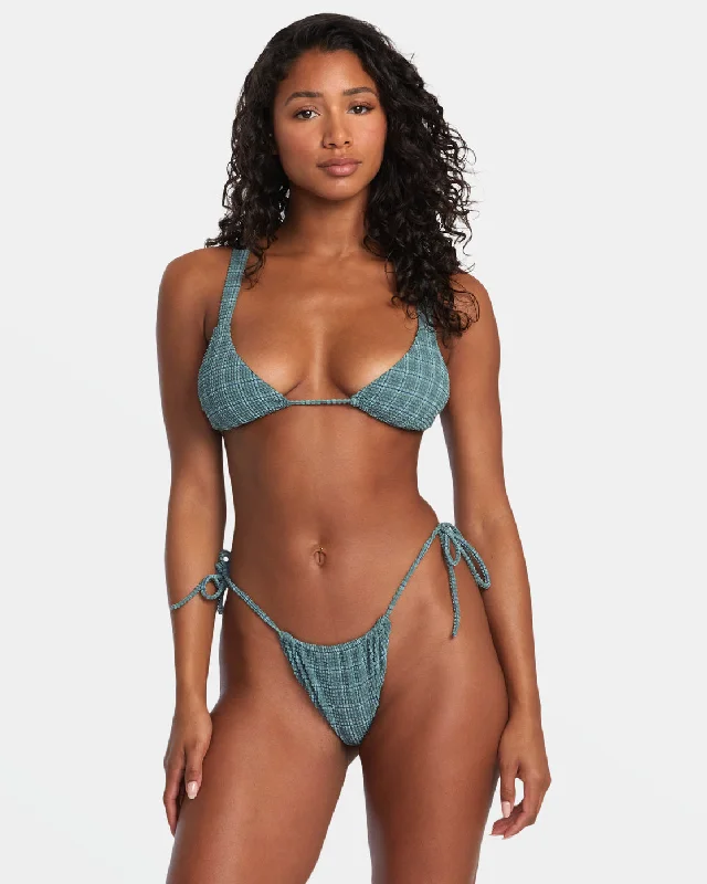 Prepped Wide Strap Triangle Bikini Top - Jade