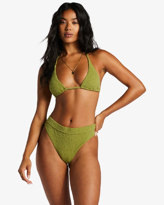 So Dazed Multi Triangle Bikini Top - Green Eyes