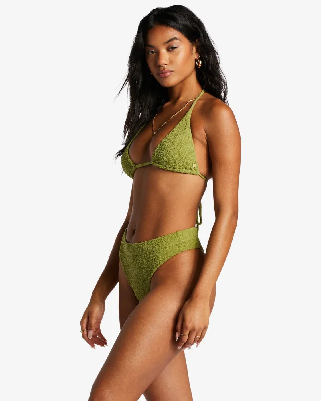 So Dazed Multi Triangle Bikini Top - Green Eyes