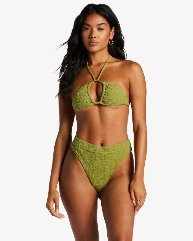 So Dazed Multi Triangle Bikini Top - Green Eyes