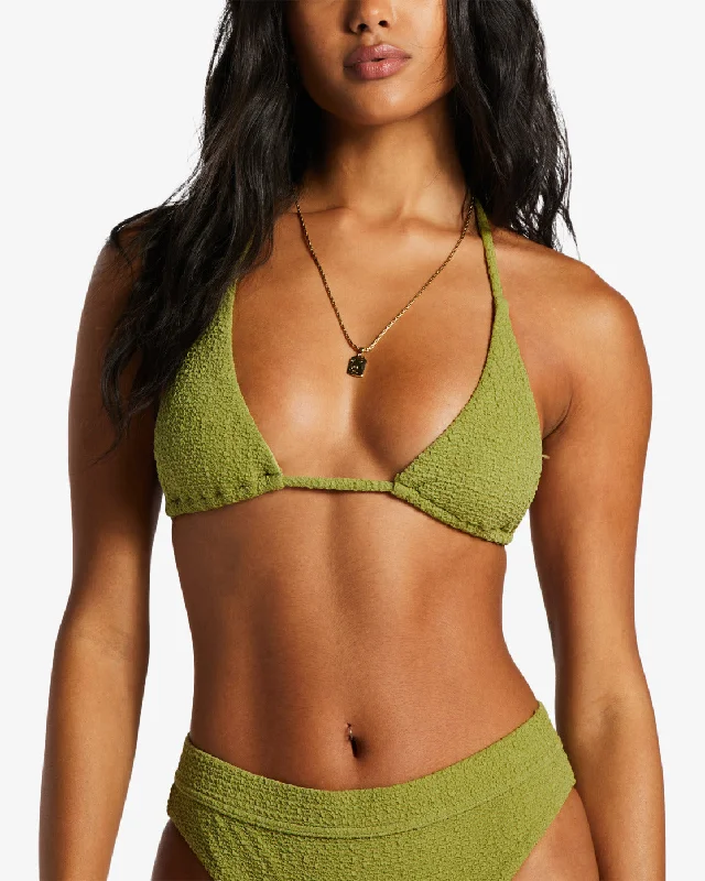 So Dazed Multi Triangle Bikini Top - Green Eyes