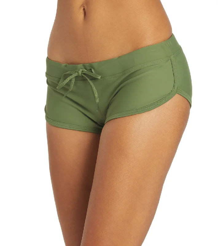 Sporti Active Cheeky Boyshort Swim Bottom Olive