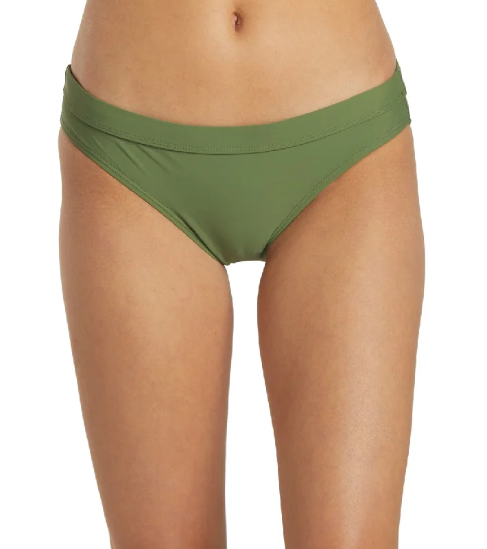 Sporti Active Hipster Workout Bikini Swim Bottom Olive