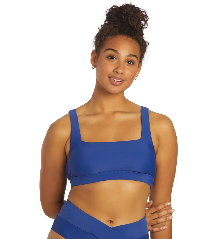 Sporti Active Scoop Back Bikini Top Blue Iris