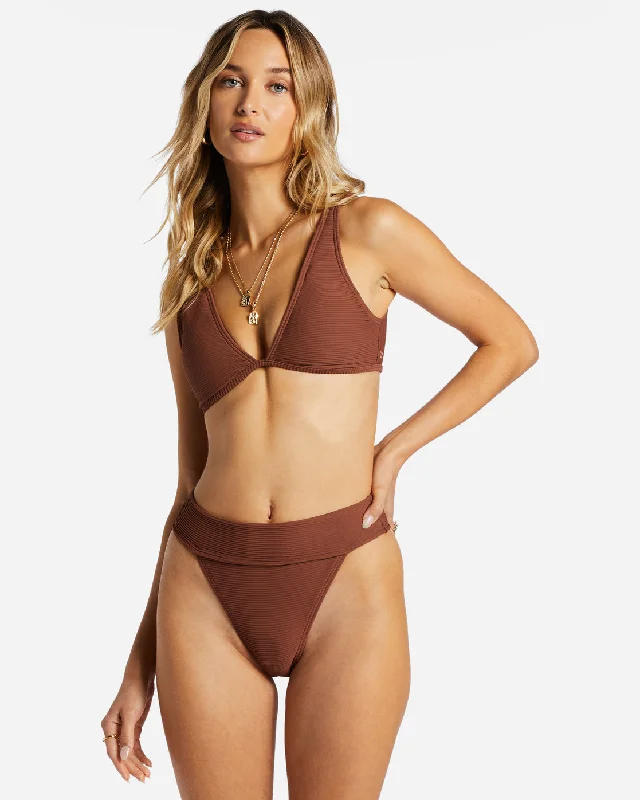 Tanlines Ava Tank Bikini Top - Mocha