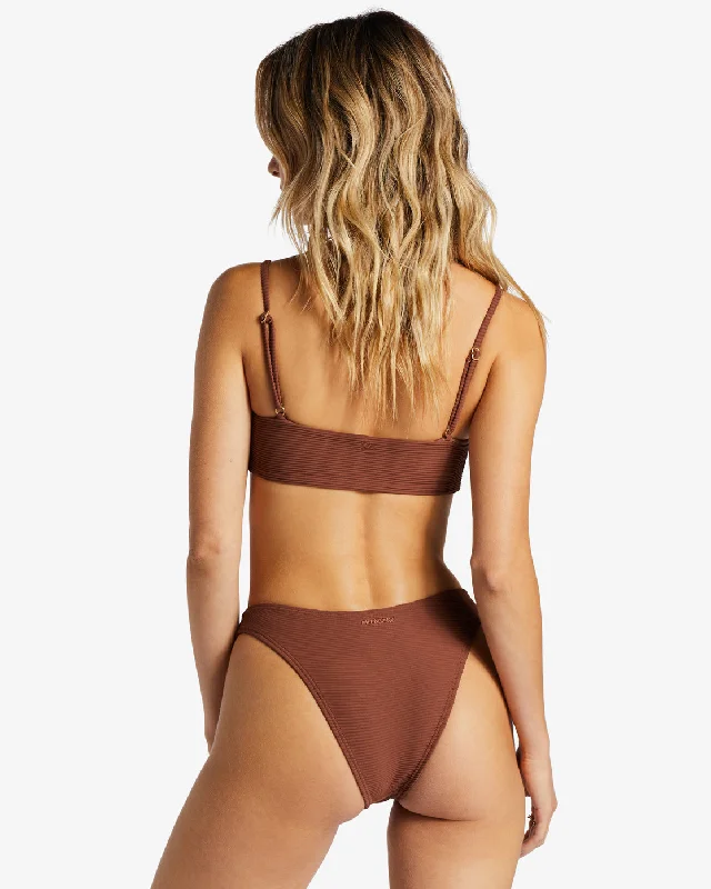 Tanlines Zoe Crop Bikini Top - Mocha