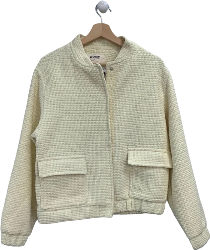 4th + Reckless Cream Textured Jacket UK 10