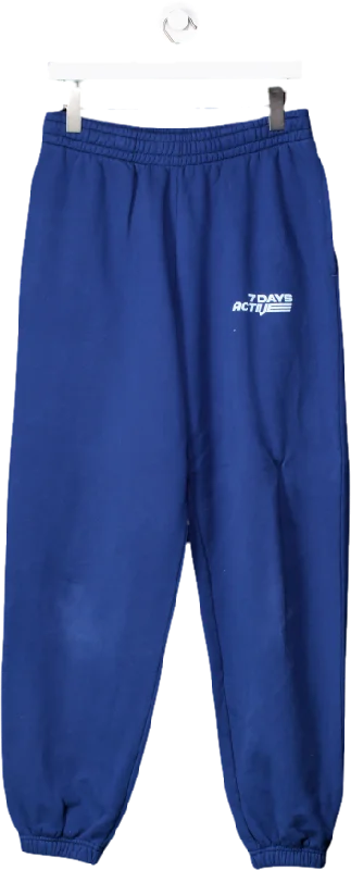 7 Days Active Blue Track Pants UK S